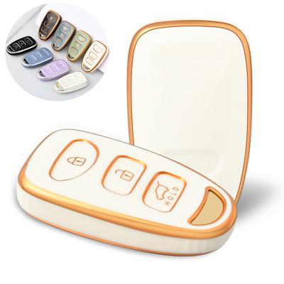 3 Buttons TPU Car Remote Key Case Shell Fob Cover for Hyundai Kia Tucson Sonata Santa FE Carens