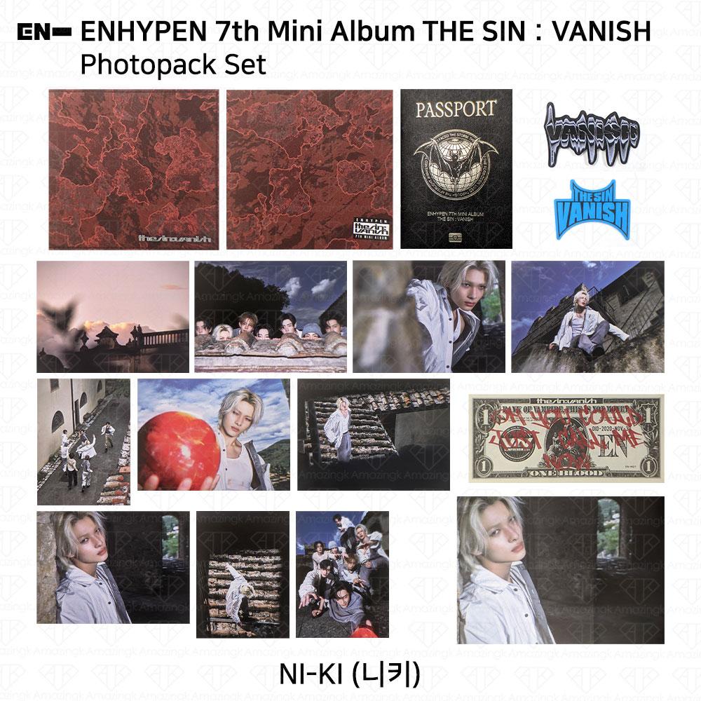 ENHYPEN Das 7. Mini-Album THE SIN:VANISH Digipack-Version. Fotokarte KPOP K-POP