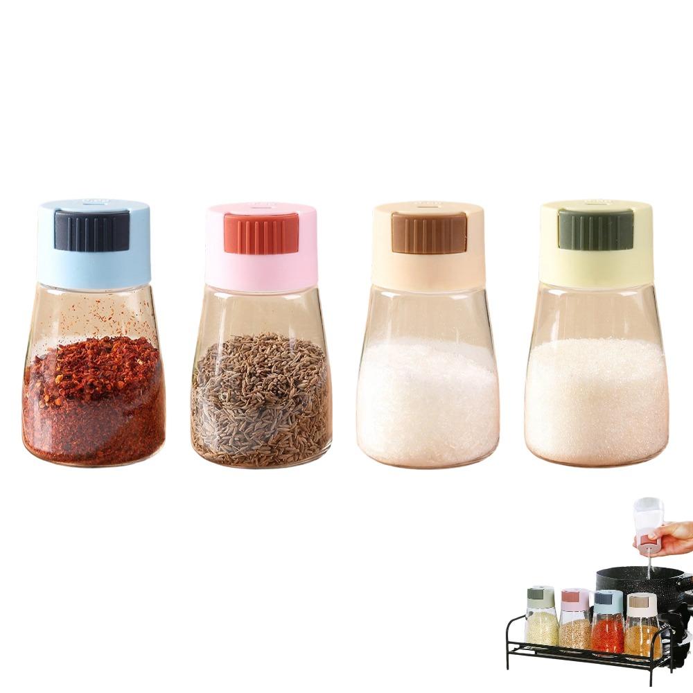 Quantitative Seasoning Bottle for Salt and Spice with Precision Control Suitable for Kitchen Cooking and Camping