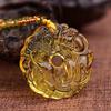 Jade Pixiu Pendant Necklace for Men & Women - Fashionable, Versatile Sweater Chain with Imitation Jade Design.