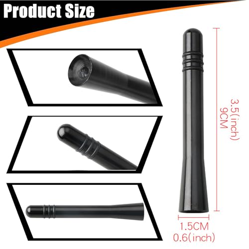 REYLNXR Kurze Antenne Autoantenne Radioantenne Signalverstärkung Automobilantenne Universell (Design C)