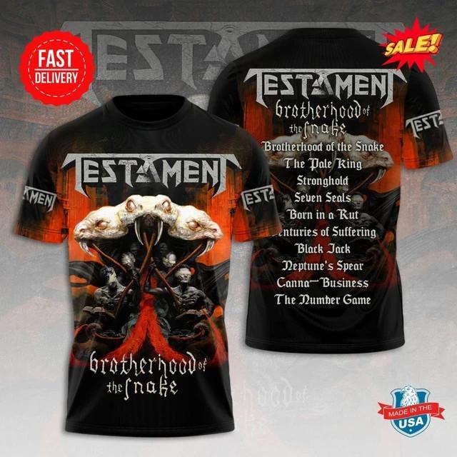 TESTAMENT BAND 3D T-Shirt All size S-5XL Unisex Gift For Fans BS789 XL