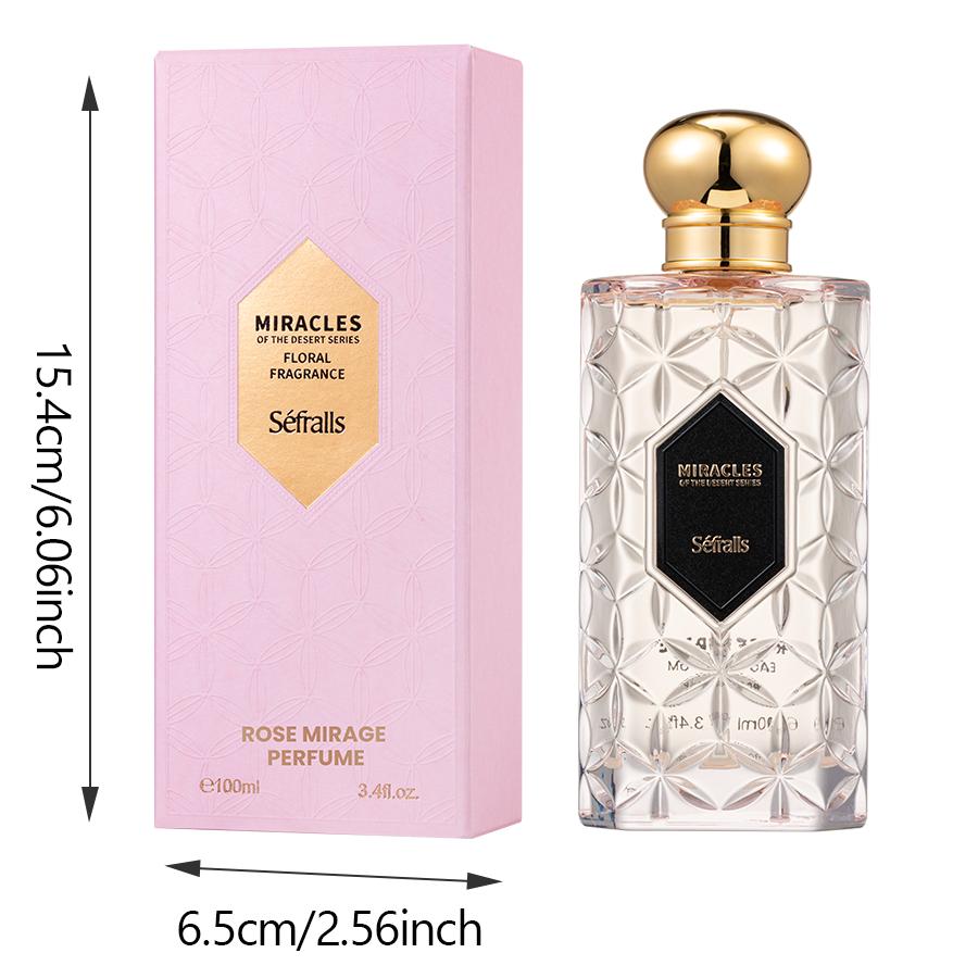 Séfralls ROSE MIRAGE PROFUMO FRAGRANZA FLOREALE 100ml/3.4fl.oz Fragranza fresca ed elegante, squisita e lussuosa, di lunga durata,