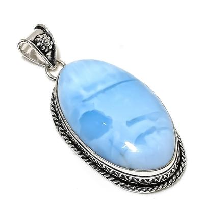 Natural Owhyee Opal Gemstone Handmade 925 Sterling Silver Pendant 2.56" K8r81