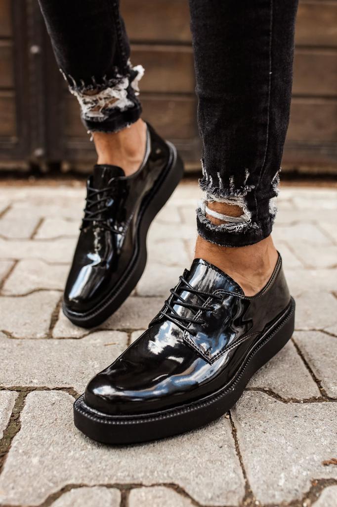 Chekich H New Collection CH001 Classic Lace Men Shoe White Black Brown Tan