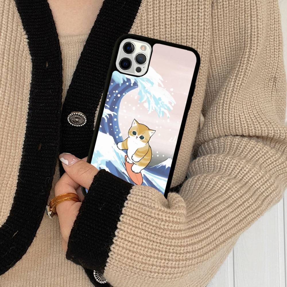 Mofusand Cat Popular Cute PC+TPU Phone Case For IPhone 17 16 15 14 PRO MAX 11 12 13 PLUS MINI Cover