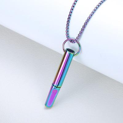 Achtsamkeitstrainings-Pfeifen-Halskette mit Baumwollkern Metall-Entspannungs-Halskette Tragbare Yoga-Halskette Halskette Yoga-Praxis