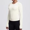 Women's Fashionable Color Slim Fit Long Sleeved Breathable Yoga Suit T-shirt Running Training Fitness Top