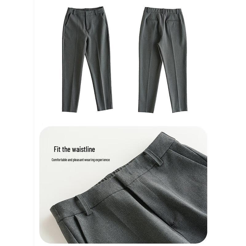 Raphenny Women's Simple Skinny Suit Pants