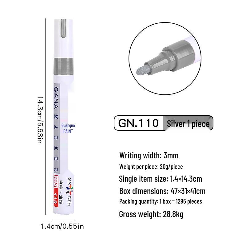 Quick-Dry Oil-Based Industrial Paint Pen - Waterproof Marking Touch-Up Pen