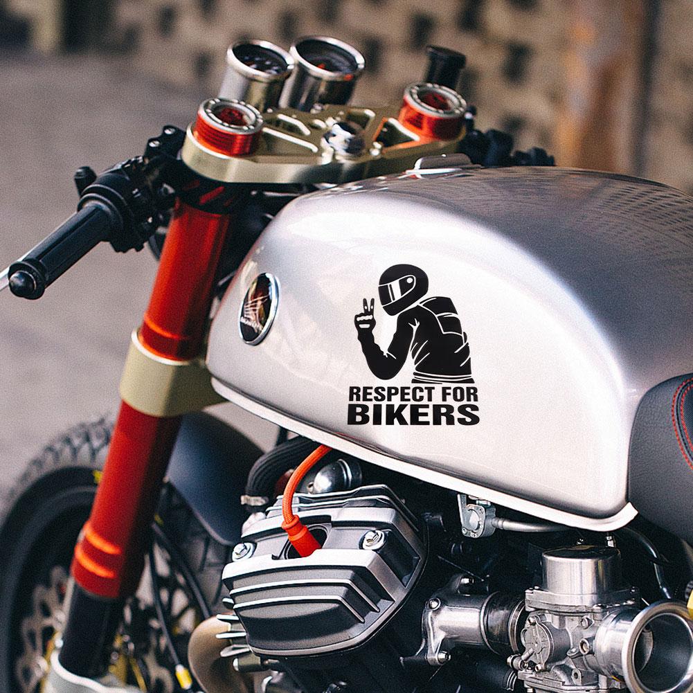 15x11CM Respect Biker Sticker For On Car Motorcycle Vinyl 3D Stickers Motorcycle Vinyl 3D Stickers And Decals Moto Stickers