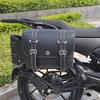 CFMOTO CLX250 Motorcycle Anti-Fall Bumper, Luggage Rack, and Leather Side Bag