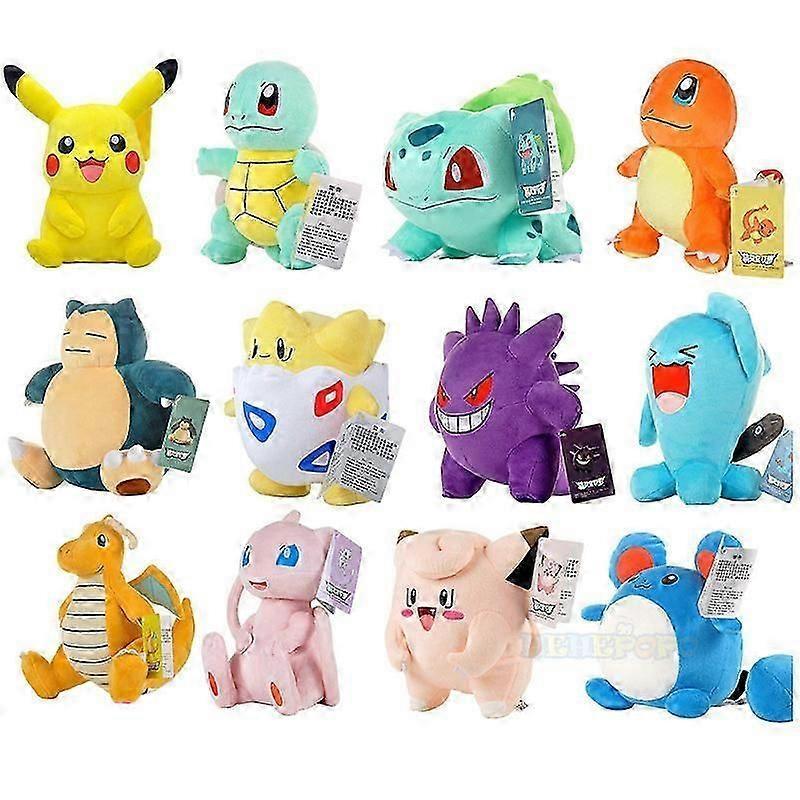 Originální Plyšák Pokemon Gengar Plyšák 24 cm Pokemon Plyšová Hračka Roztomilý Kreslený Pikachu Plyšová Panenka Měkká Panenka Dětský Dárek k Narozeninám