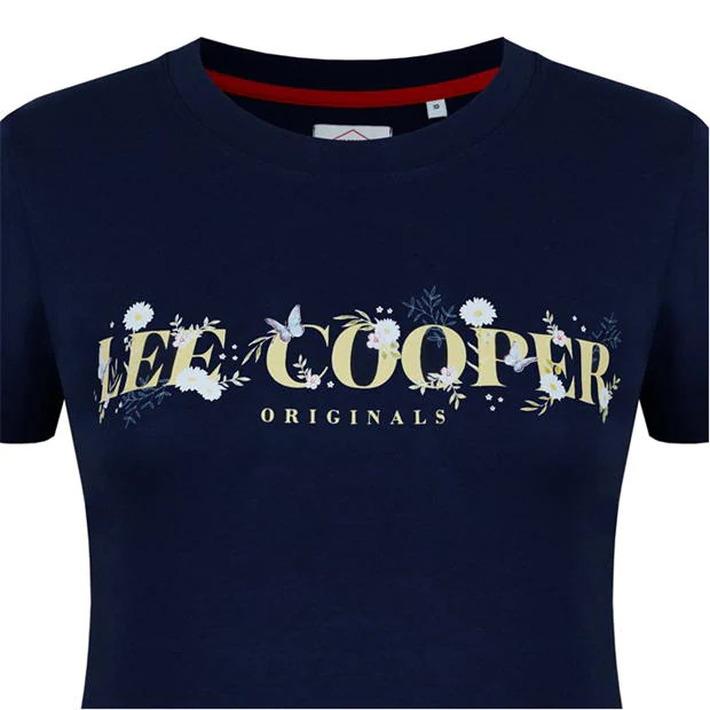 Lee Cooper CL Women's Navy T-Shirt, Size XS