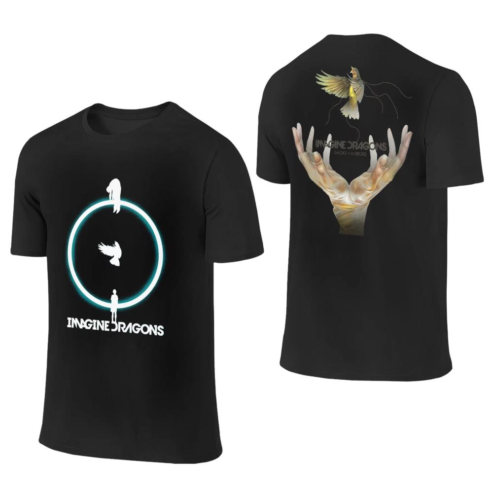 

Imagine Dragons Band TShirts Man Loom Tour Streetwear Cotton TShirts Summer O Neck Novelty Tee Shirt Custom Logo Big Size Tops S