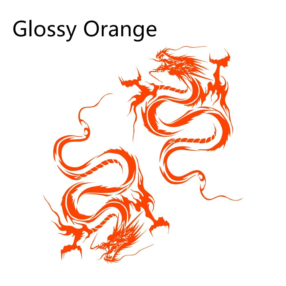 Universal 2PCS Car Door Side Dragon Graphics Vinyl Film Stickers DIY Styling PVC Decals Decoration Auto Body Tuning Accessories