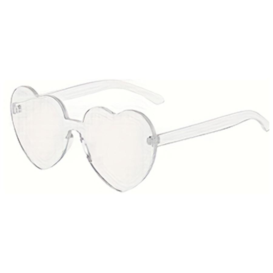 Colorful Candy Style Heart-Shaped Fashionable Glasses - Multiple Colors Available for Holiday Costume Eye Wear