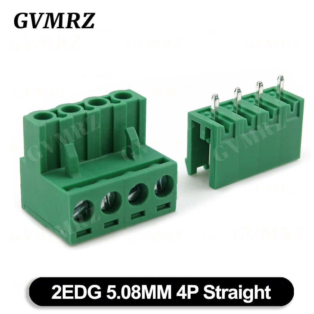 5Set 2EDGK 5.08mm Terminal Block Male Female 5.08 Plug-in Opening PCB Connector 2EDG PCB 2P 3P 4P 5P 6P 7P 8P 9P 10P 12P