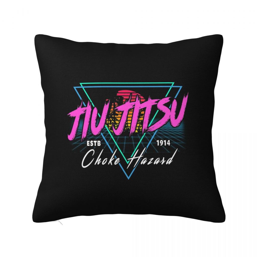 Brazilian Jiu Jitsu Flag Jiu Jitsu Chess Square Pillowcase Cushion Cover Pillow Case Throw Pillow Cover for Home Sofa