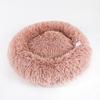 Rotondo Peluche Letto per Cani Casa Tappetino per Cani Inverno Caldo Dormire Gatti Nido Morbido Lungo Peluche Cesto per Cani Cuscino per Animali Domestici Forniture per Animali Domestici Portatili