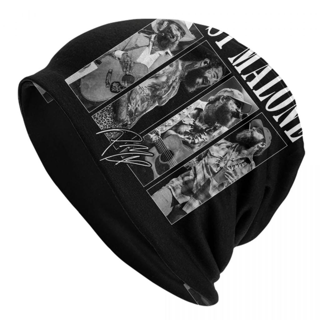 Custom Posts Malones American Popular Rapper Beanies Caps Unisex Women Unisex Outdoor Winter Warm Knitting Hat Adult Bonnet Hats