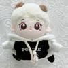 White 10cm Plush Hoodie with Horns, Cotton Doll Clothes, G.triger, for Oshi-Nui (Pre-owned)
