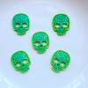 50Pcs New Kawaii Cute Shining Skull Flat Back Acrylic Cabochons Scrapbooking DIY Jewelry Craft Decoration Accessorie