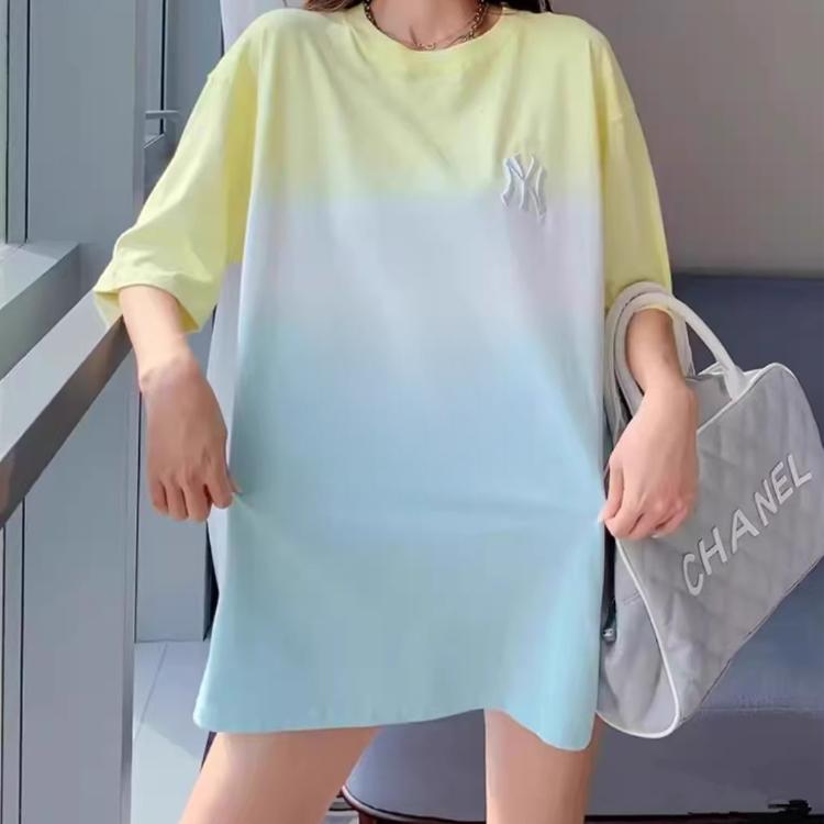 New MLB T Shirts Unisex Yellow Blue 31TSD4131-50Y