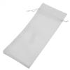 12pcs Simple Linen Fabric Wine Bag with Drawstring Champagne Decorative Cover