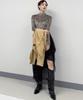 Deumakeu Leopard High-Neck Long Sleeve Tee - Beige