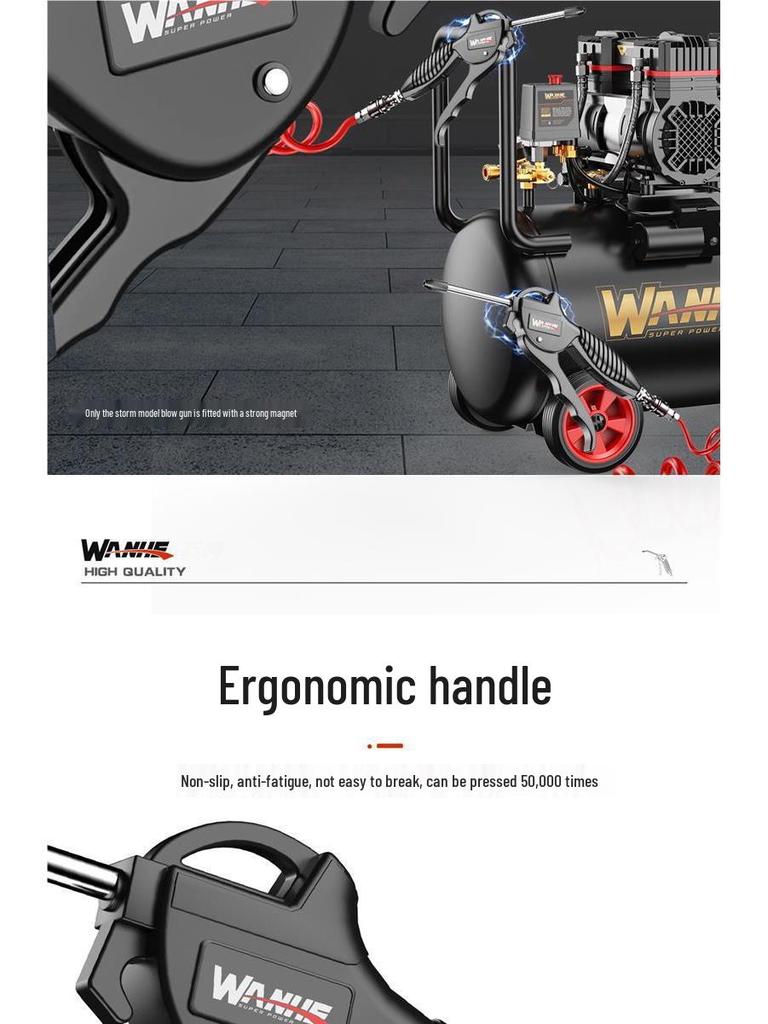 Wanhe High-Pressure Air Blow Gun for Dust Removal and Truck Inflation