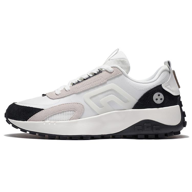

Li Ning CF Yuehua 2.0 Sports Cushioning, Wear Resistant Low top Casual Shoes Men s Black White AGLS045-2 42