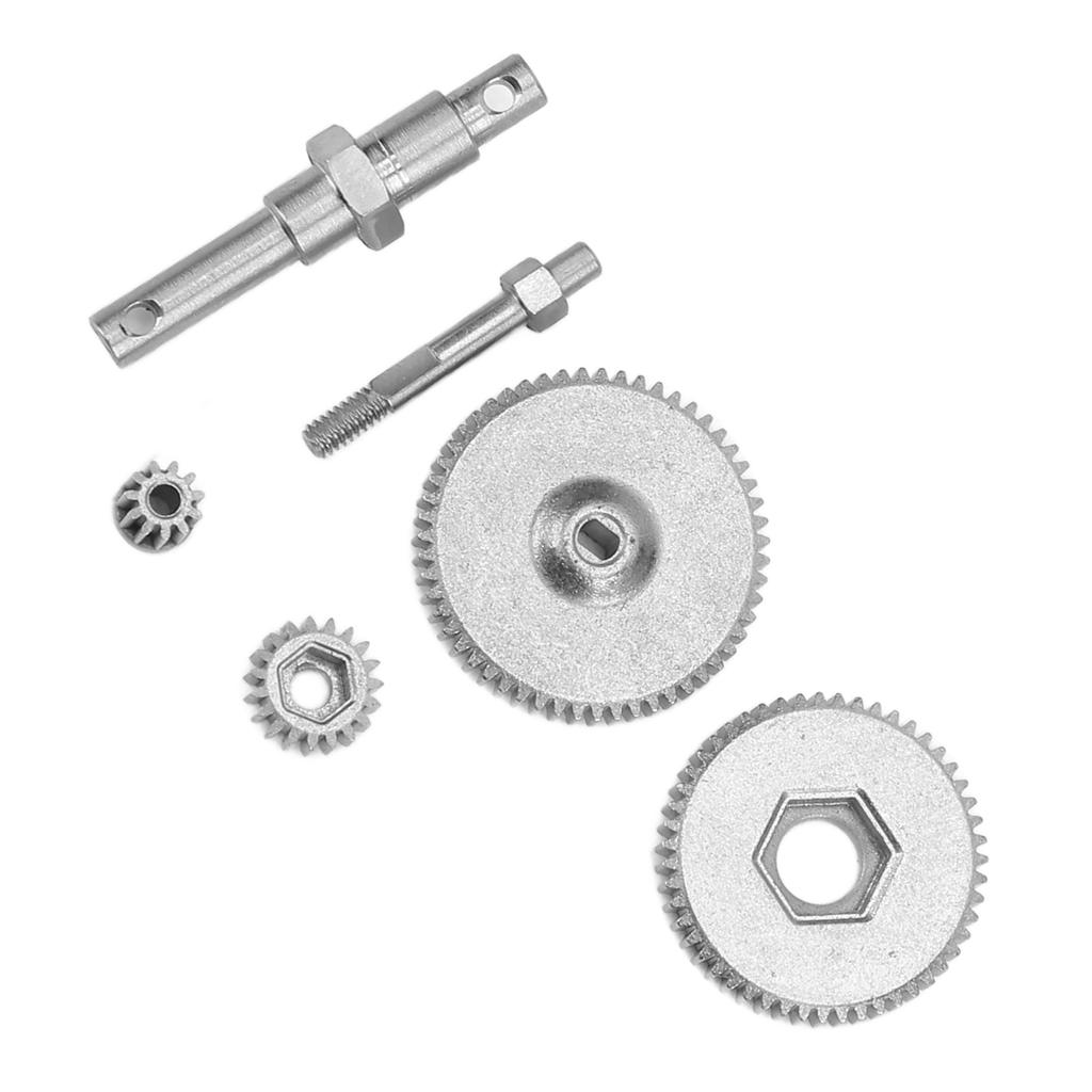 RC Transmission Gear Set Gear and Shaft Stainless Steel for AXIAL SCX24 AXI90081 AXI00001 AXI00002