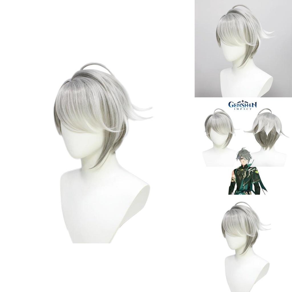 Genshin Impact Alhaitham Cosplay Wig With Realistic Details For Themed Parties