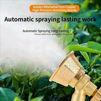 Adjustable Brass Nozzle Sprayer for Agricultural Atomization Air High Pressure Nozzle Windproof Sprayer Gardening
