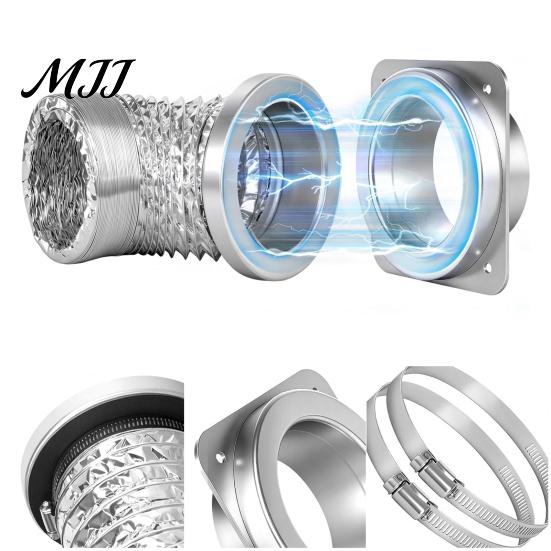 Dryer Vent Connector Magnetic Kit Quick Installation Reinforced Thick Tight Space Airtight Seal High Temp Metal Accessories Easy Install
