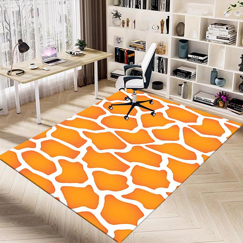 1PC Giraffe Print Extra Large Non Slip Floor carpet, Office, family, bedroom, Studio Large Area Rug Indoor Rugs, Vibrant Colors