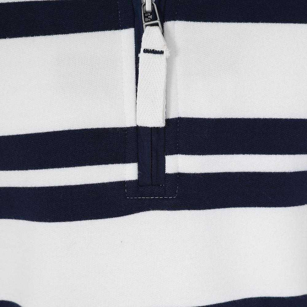 Lazy Jacks Boys Striped Quarter Zip Sweatshirt