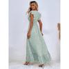 Fashion Dress Ladies' New V Neck A- line Dress