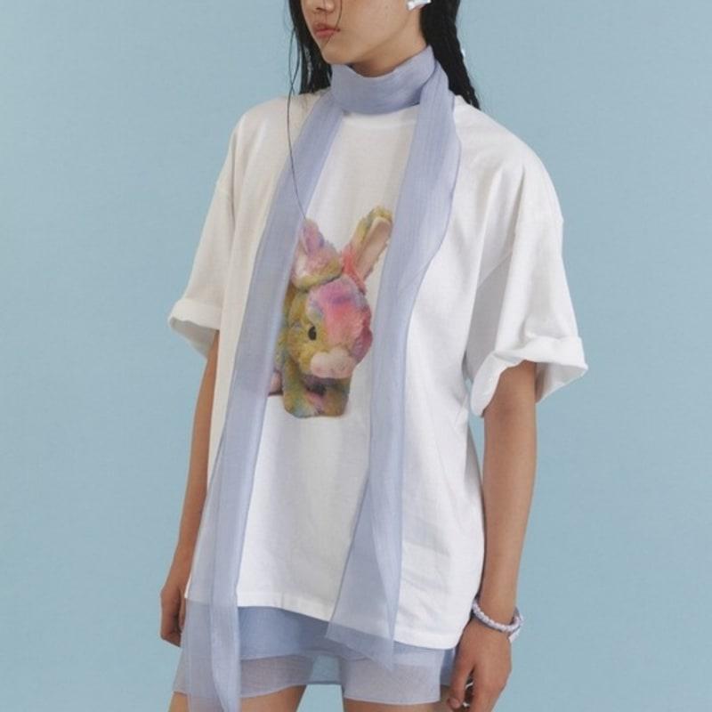 LOVE ME MONSTER Love Sheer Long Scarf_BU