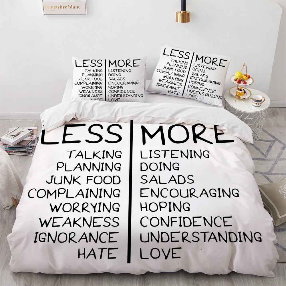 

Комплект постельного белья с буквами King Size, черный, с вдохновляющими словами, комплект постельного белья для близнецов, узор «Королева», микрофибра, чехол для девочки EU single(135x200cm)