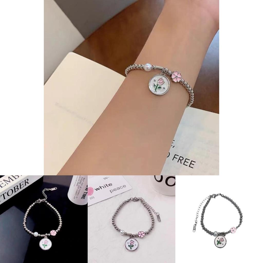 Exquisite Minimalist High-end Tulip Bracelet For Women Fashionable Commuter Style