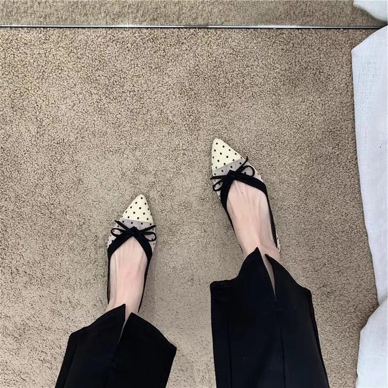 Fashion Korean Style Young Office Slip-on Ladies Footwear Popular Luxury Brand Chic and Elegant High Quality Fashion Women's Flat Shoes