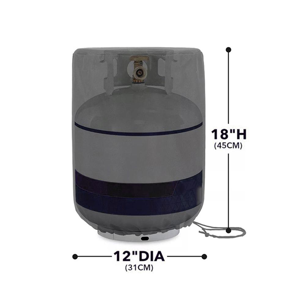 Propane Tank Cover With Side Stable Tabletop For Standard 20lb Tank Cylinder Protective Cover 210D Oxford Cloth