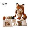 Halloween Cosplay Hat Kit Fantasy Hood Crochet Kit, Cute Animal DIY Dragon Unicorn Making Supplies Skull Earflap Craft for Adults, Handmade