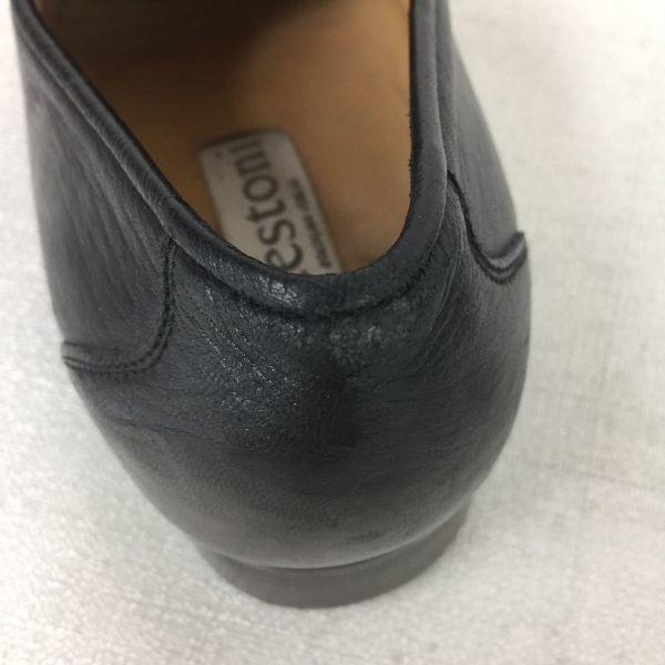 a.testoni Made in Italy Vintage Coin Loafer Leather Slip-on Shoes Black size 7 25.5 Men's(USED)