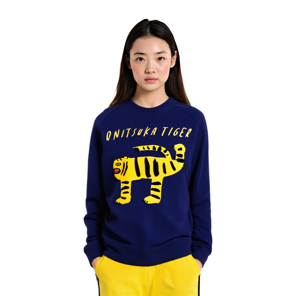 Onitsuka Tiger Sweatshirt Unisex Light Marine Blue 2183B410-400