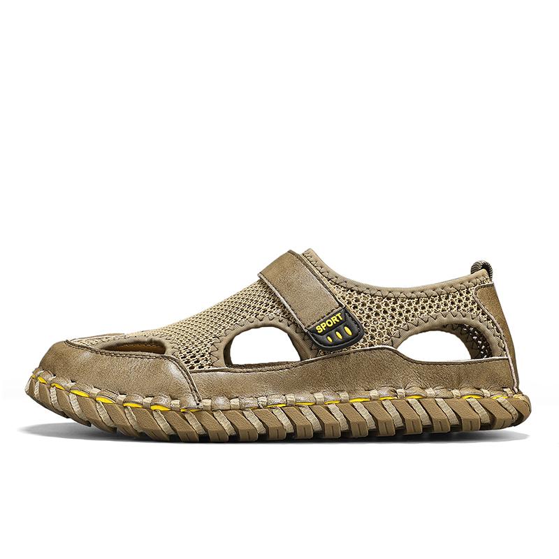 Fashion Men's Luxury Sandals Male Comfortable Walking Shoe All-match Mens Hollow Out Loafers Beach  Male Comfortable Sandals