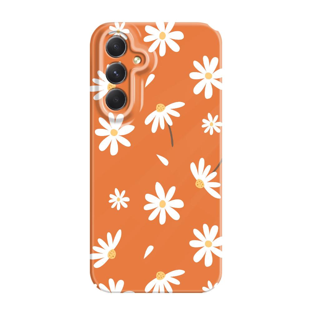 

Simple Daisy Phone Case For Samsung Galaxy A54 A34 A24 A14 A04 A73 A53 A33 A23 A13 A72 A52 A32 4G 5G Film Hard Cover Samsung A73 5G