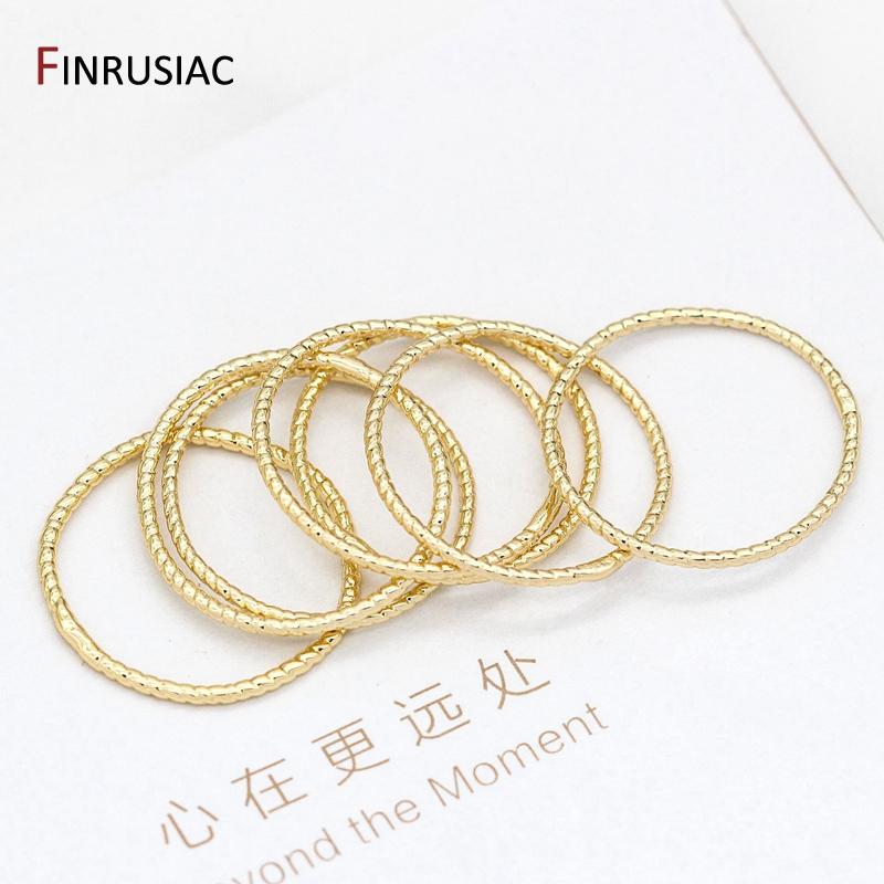

Jewellery Making Supplies 14k Gold Plated Round 20mm Circle Charm Pendant Connectors Accessories For Handmade DIY Craft 10 pieces
